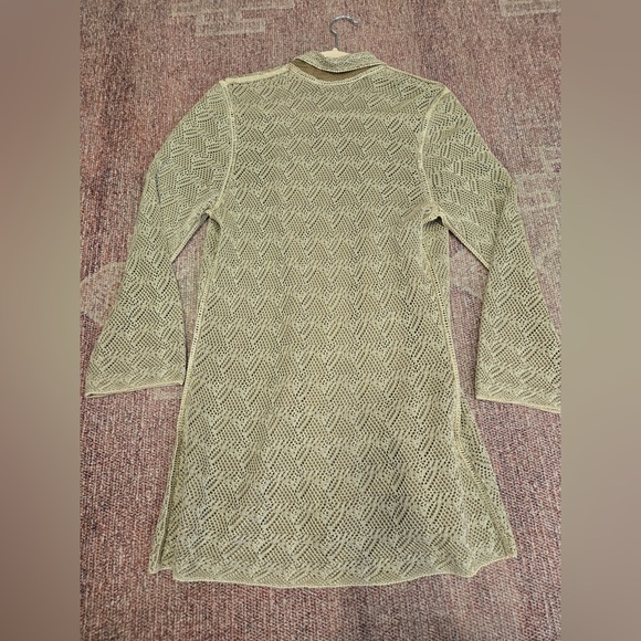 Nic and Zoe crochet tank and cardigan set silk and rayon blend. Large - Picture 4 of 16